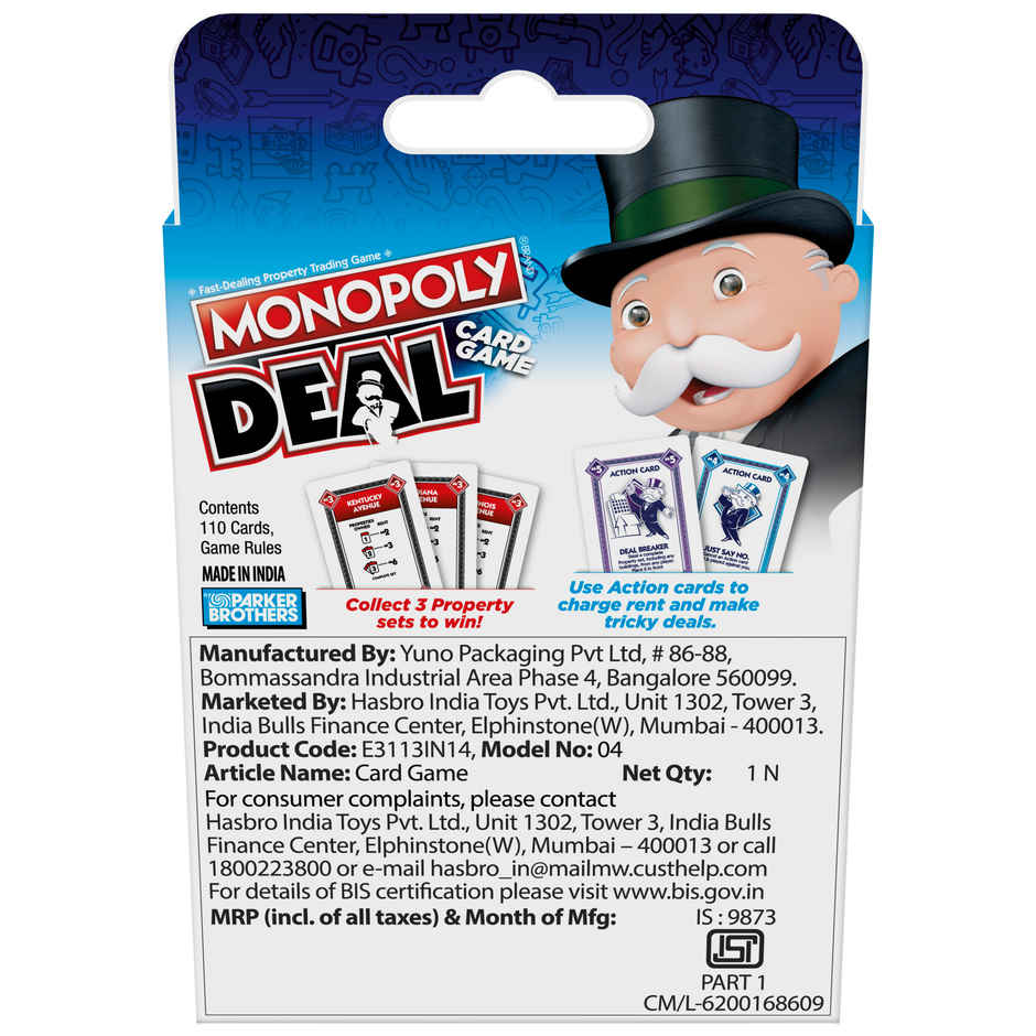 Hasbro Monopoly Deal Hindi